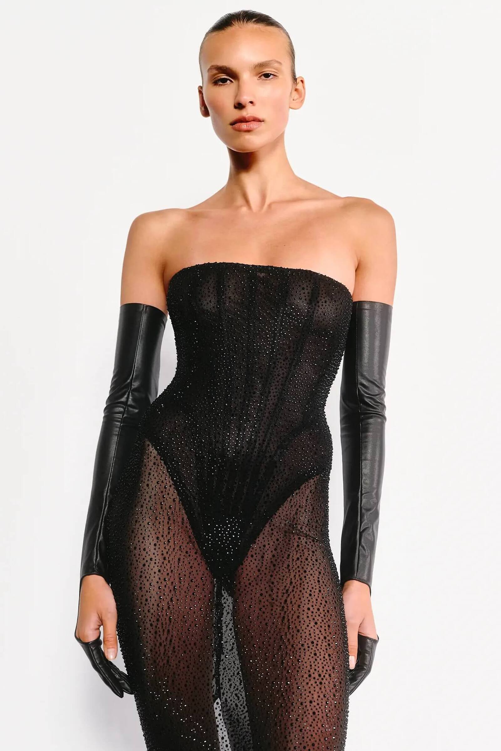 Black Crystal Corset Dress Long | Ciseles CISELS Black Crystal Corset Dress Long | Ciseles CISELS
