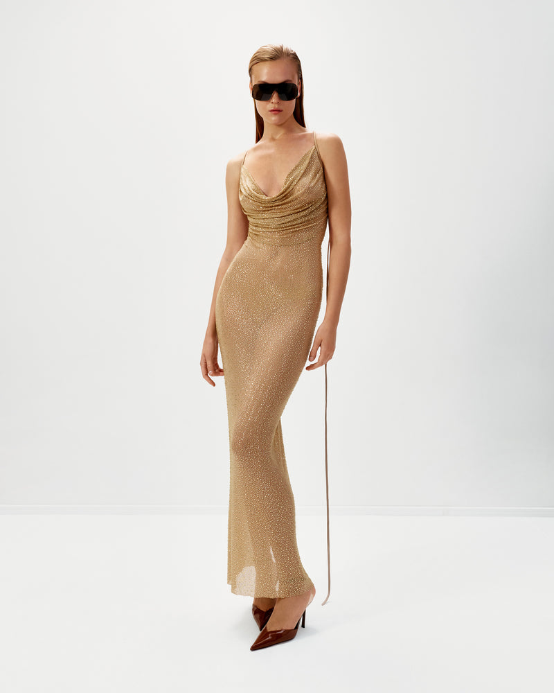 Crystal Gown Gold