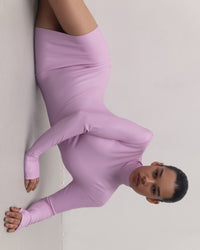 Vegan Leather Hourglass Mini Dress Pale Pink