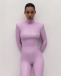 Vegan Leather Iconic Jumpsuit Pale Pink