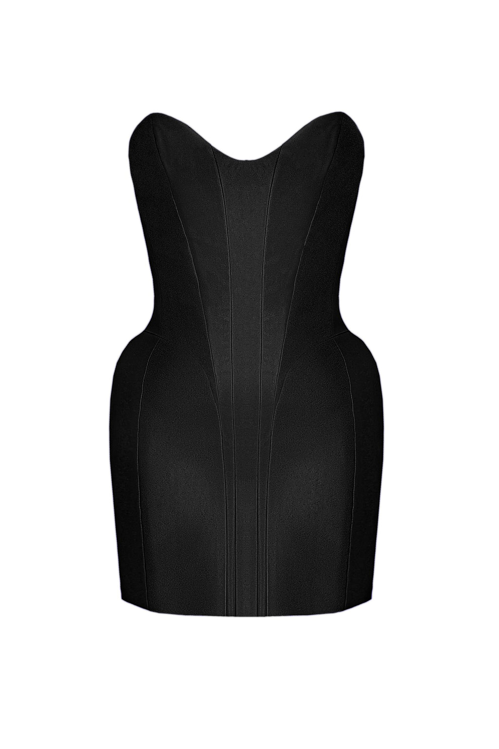Sculpted Hourglass Dress Black