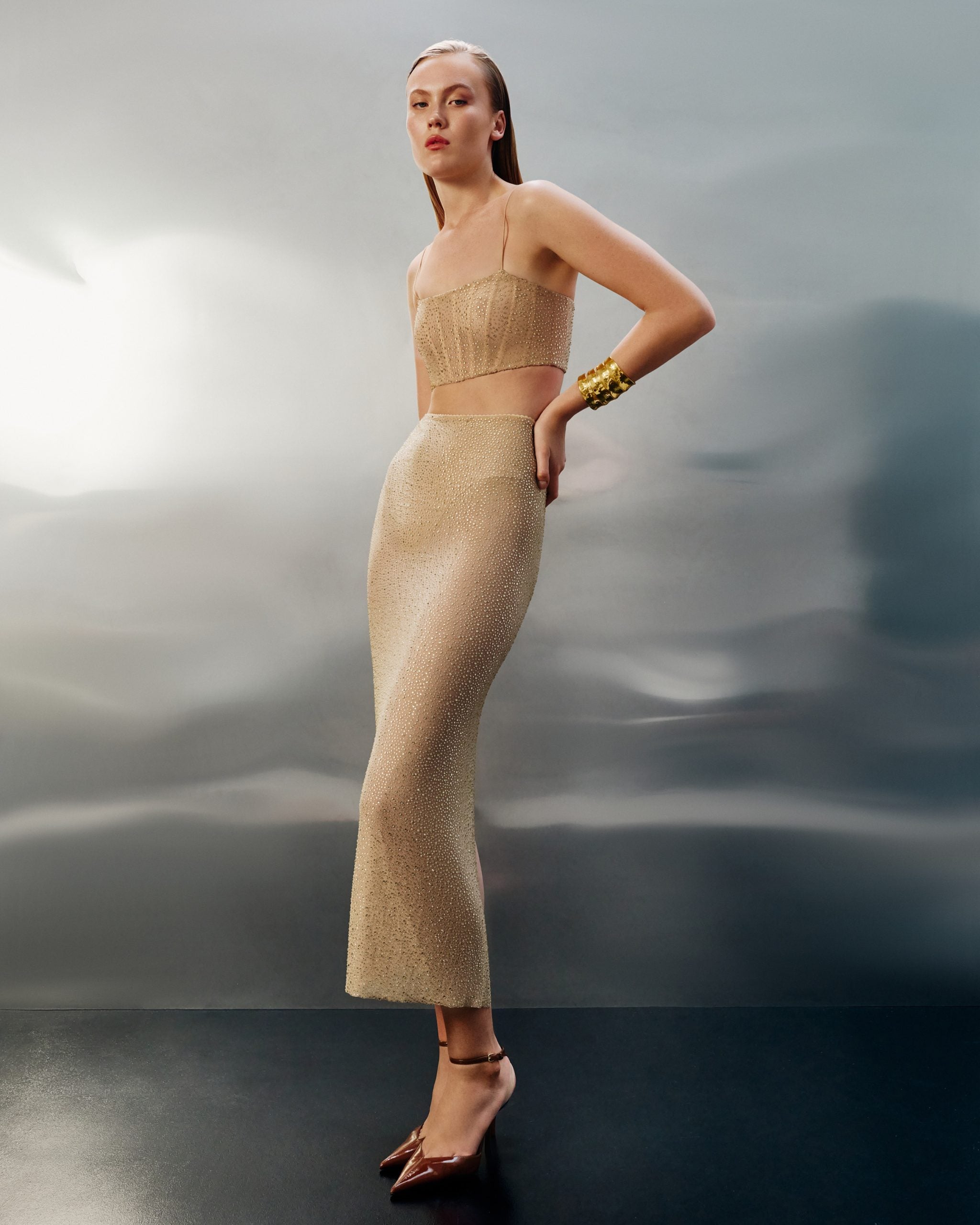 Crystal Bralette Gold