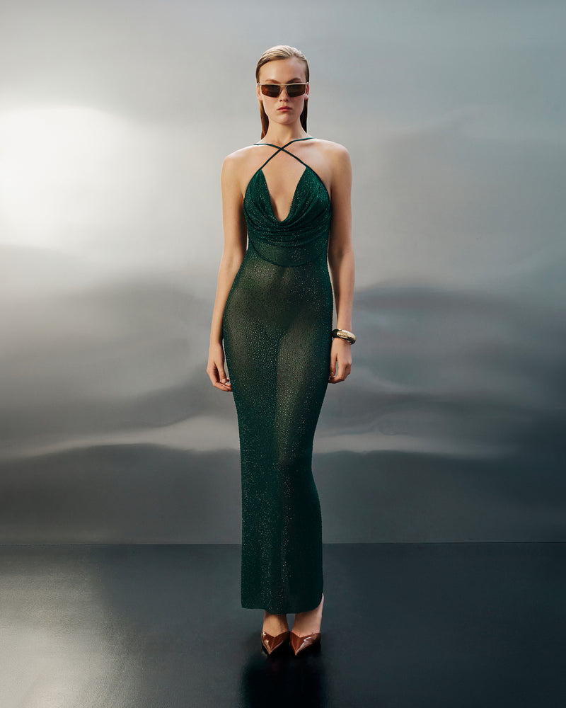 Crystal Gown Emerald