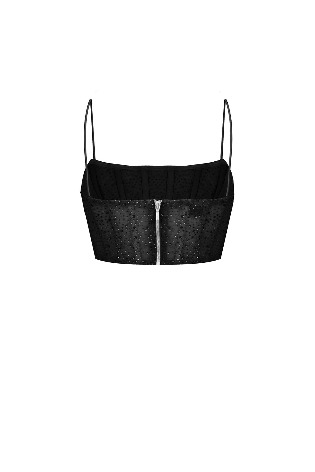 Crystal Bralette Black