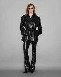 Short Oversized Trench Black
