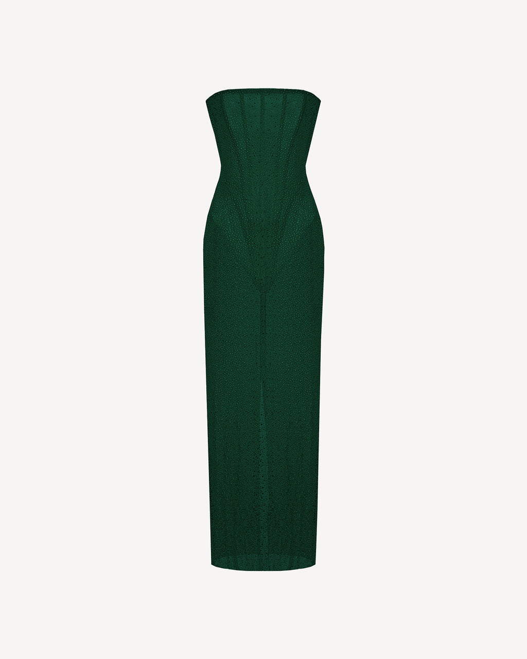 Crystal Corset Dress Emerald