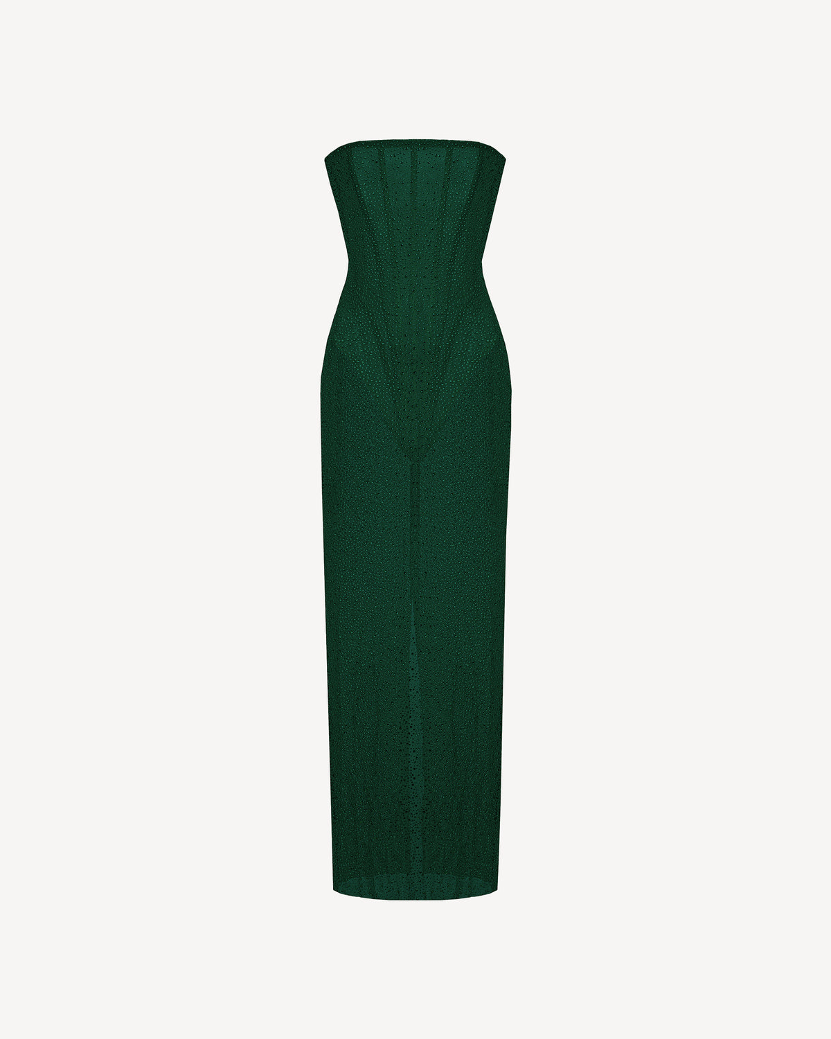 Crystal Corset Dress Emerald