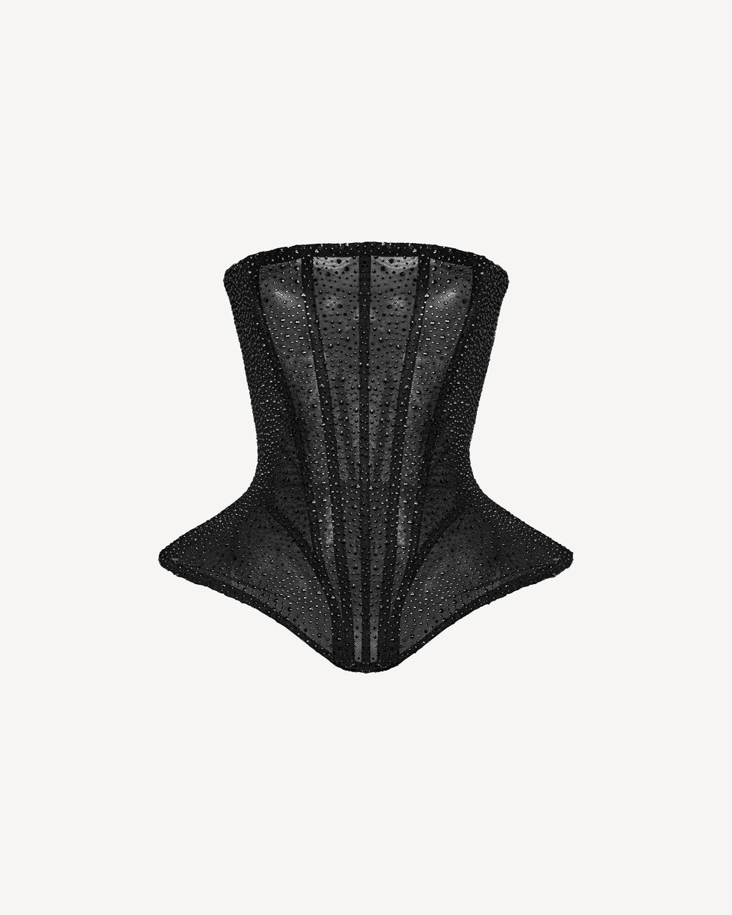 Crystal Hourglass Corset Black