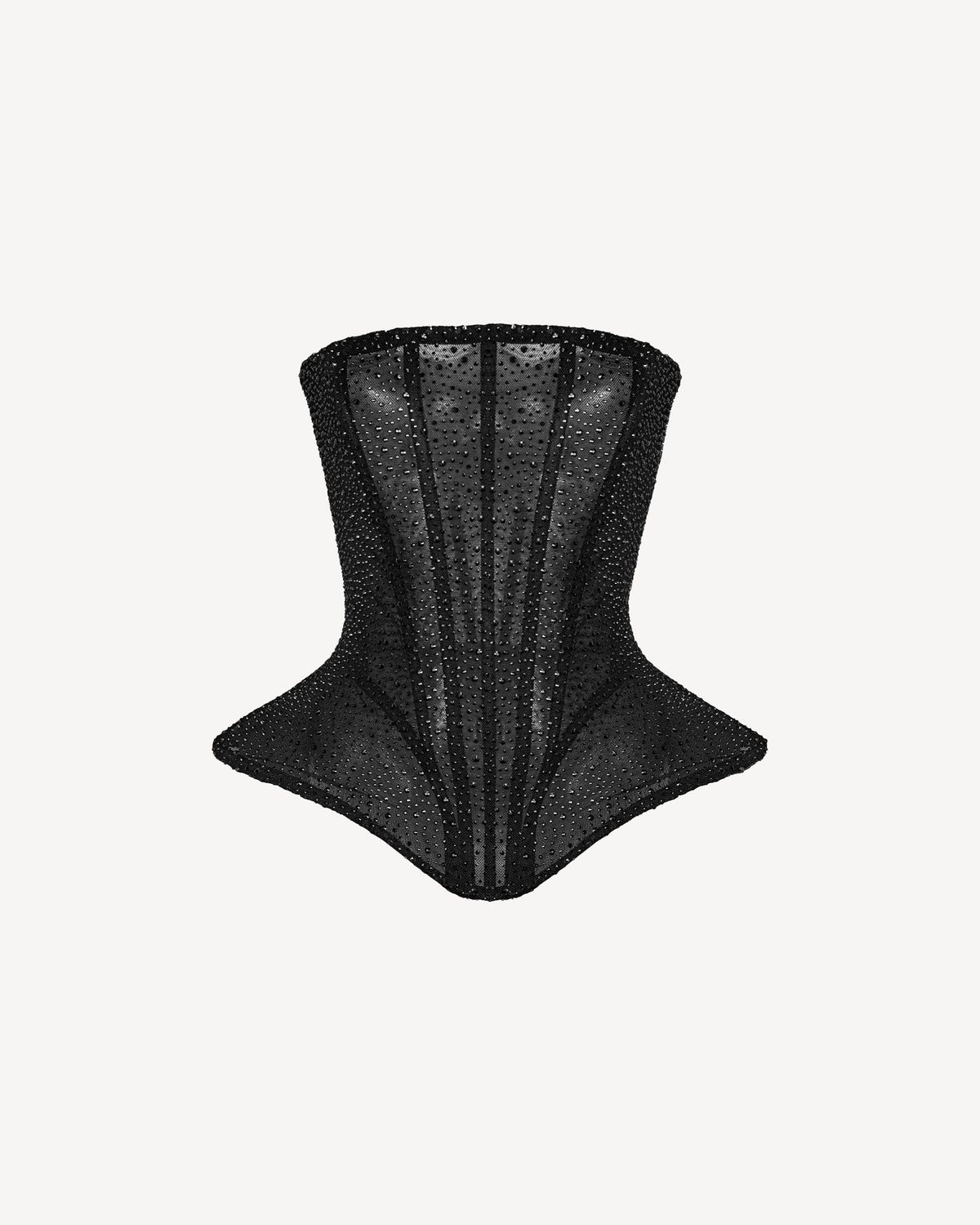 Crystal Hourglass Corset Black