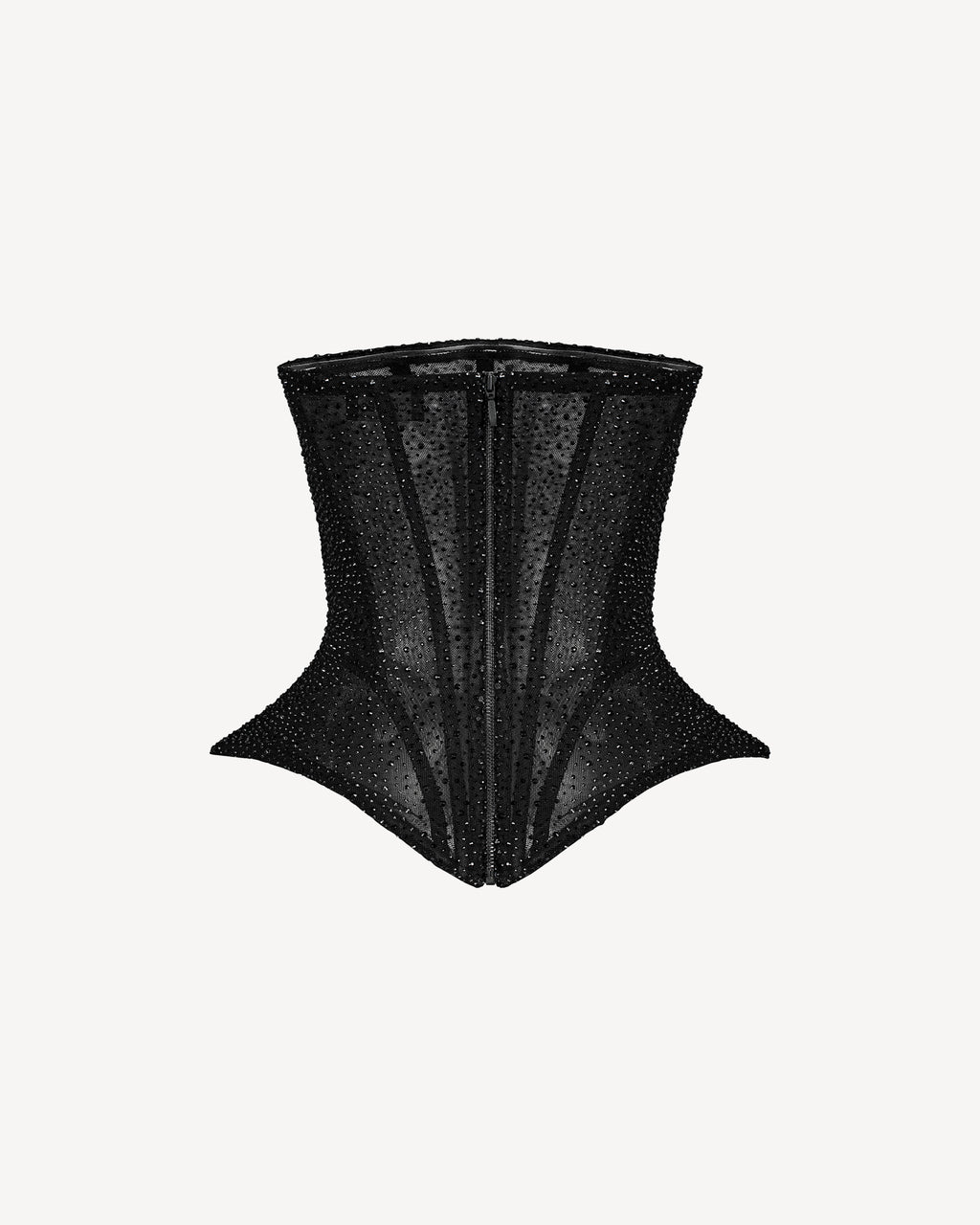 Crystal Hourglass Corset Black