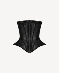 Crystal Hourglass Corset Black