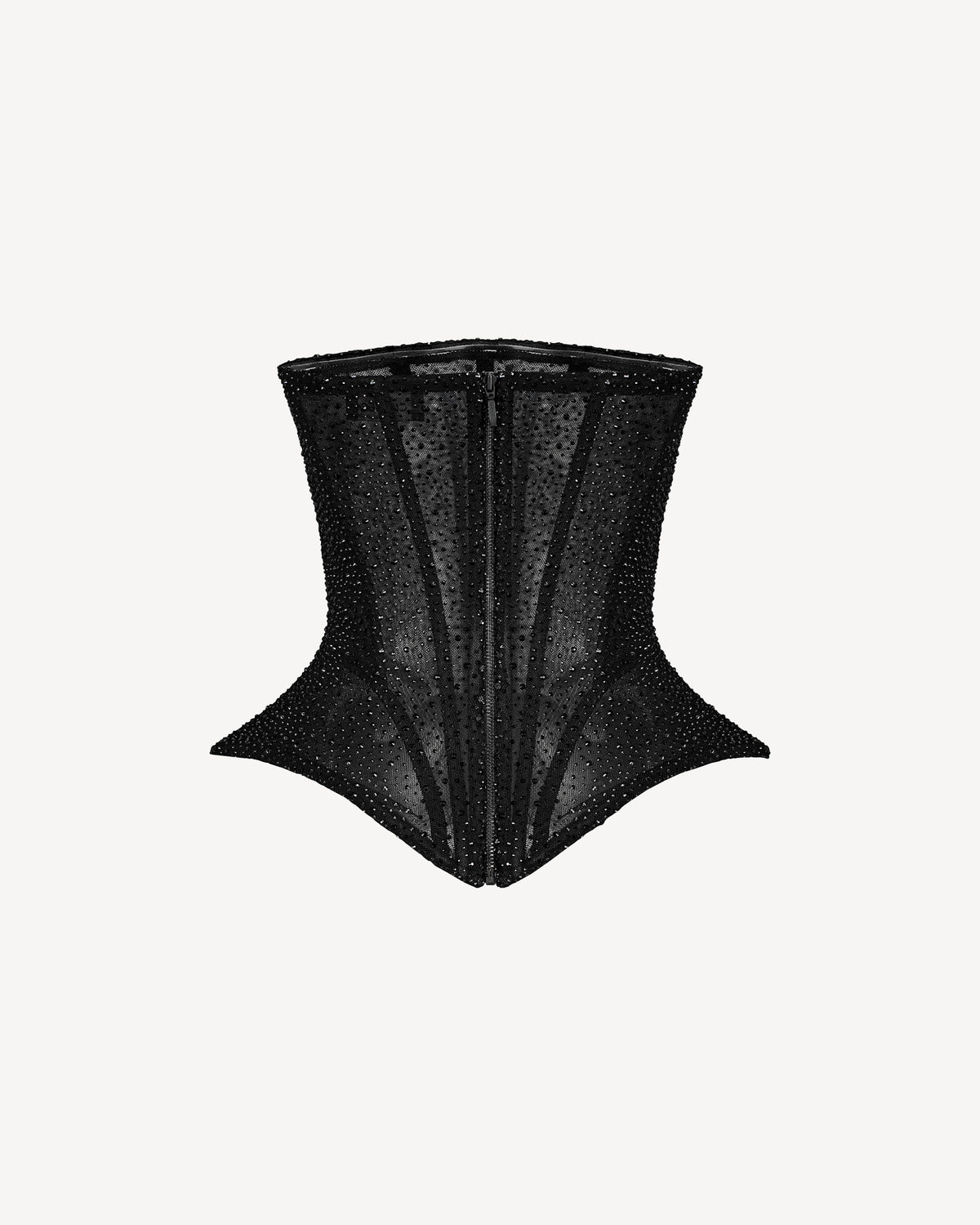 Crystal Hourglass Corset Black