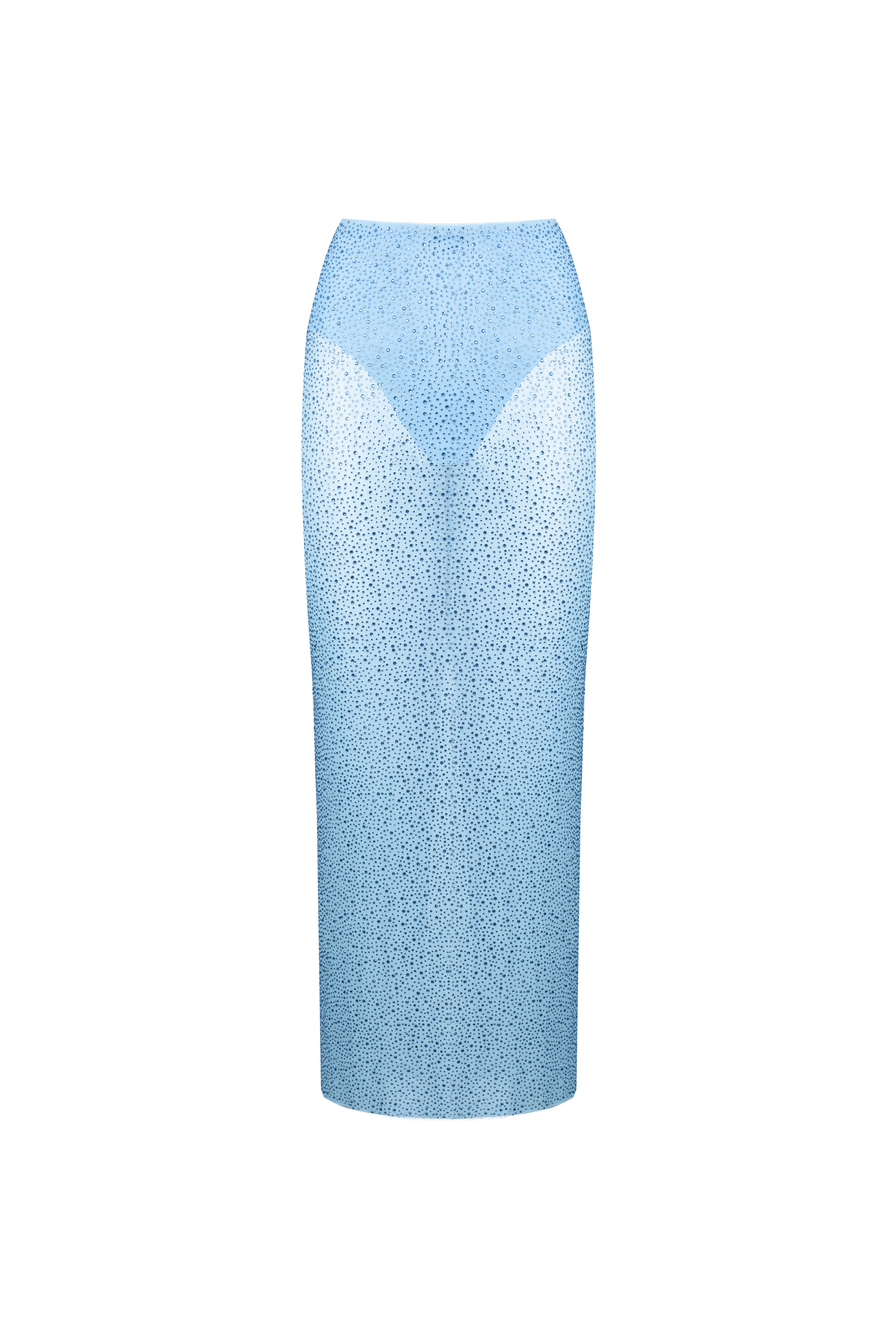 Crystal Midi Skirt Sky Blue