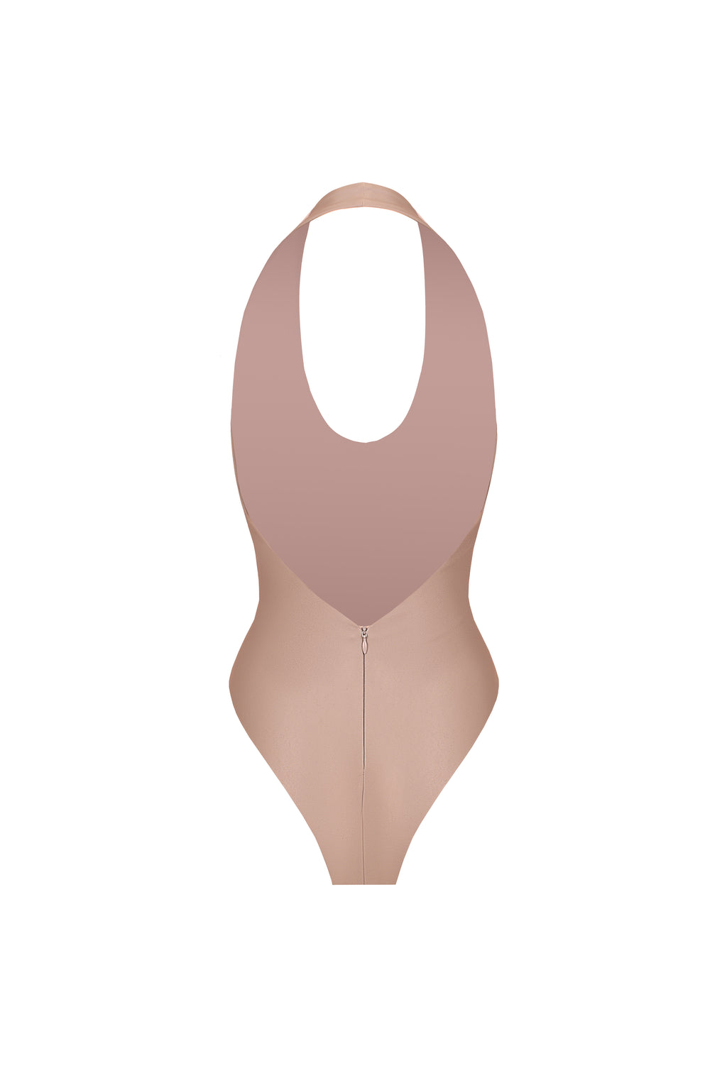 Vegan Leather Aperture Bodysuit Mocca