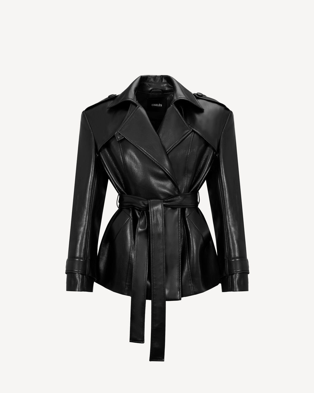 Short Oversized Trench Black