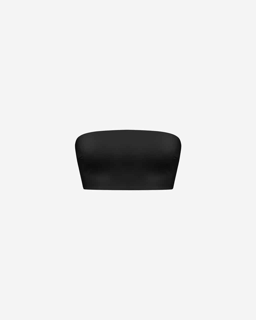 Vegan Leather Bandeau Top Black