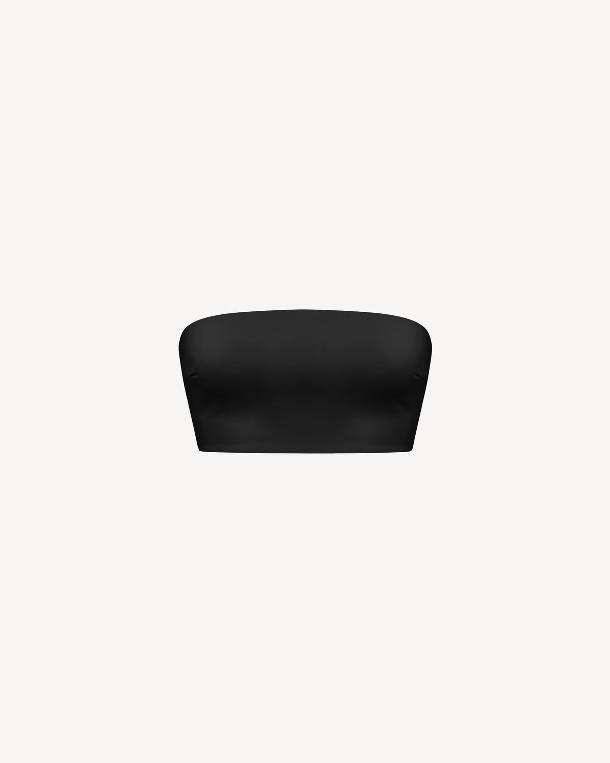 Vegan Leather Bandeau Top Black