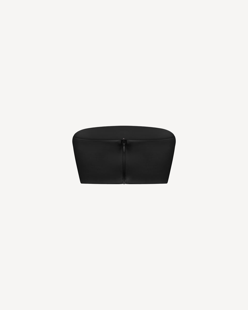 Vegan Leather Bandeau Top Black