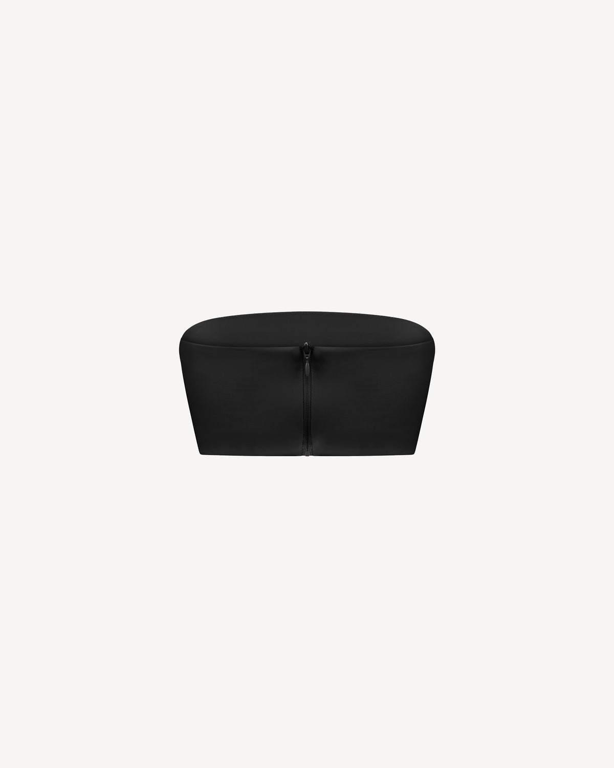 Vegan Leather Bandeau Top Black