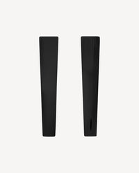 Vegan Leather Cropped Gloves Black