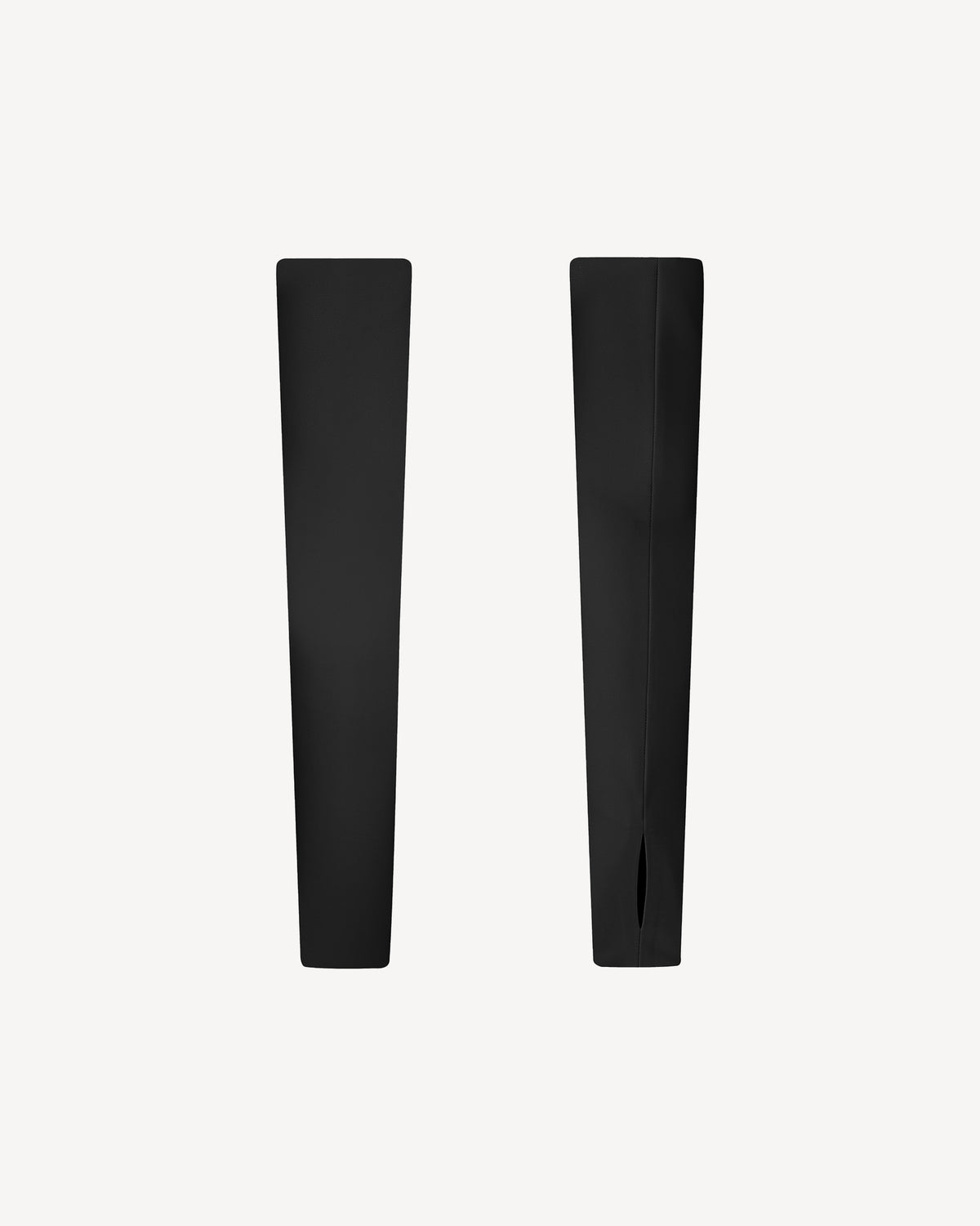 Vegan Leather Cropped Gloves Black