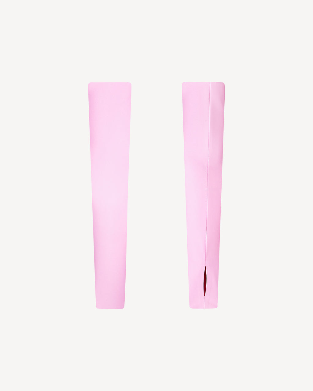 Vegan Leather Cropped Gloves Pale Pink