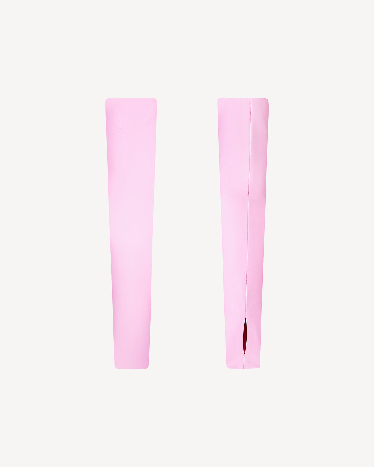 Vegan Leather Cropped Gloves Pale Pink