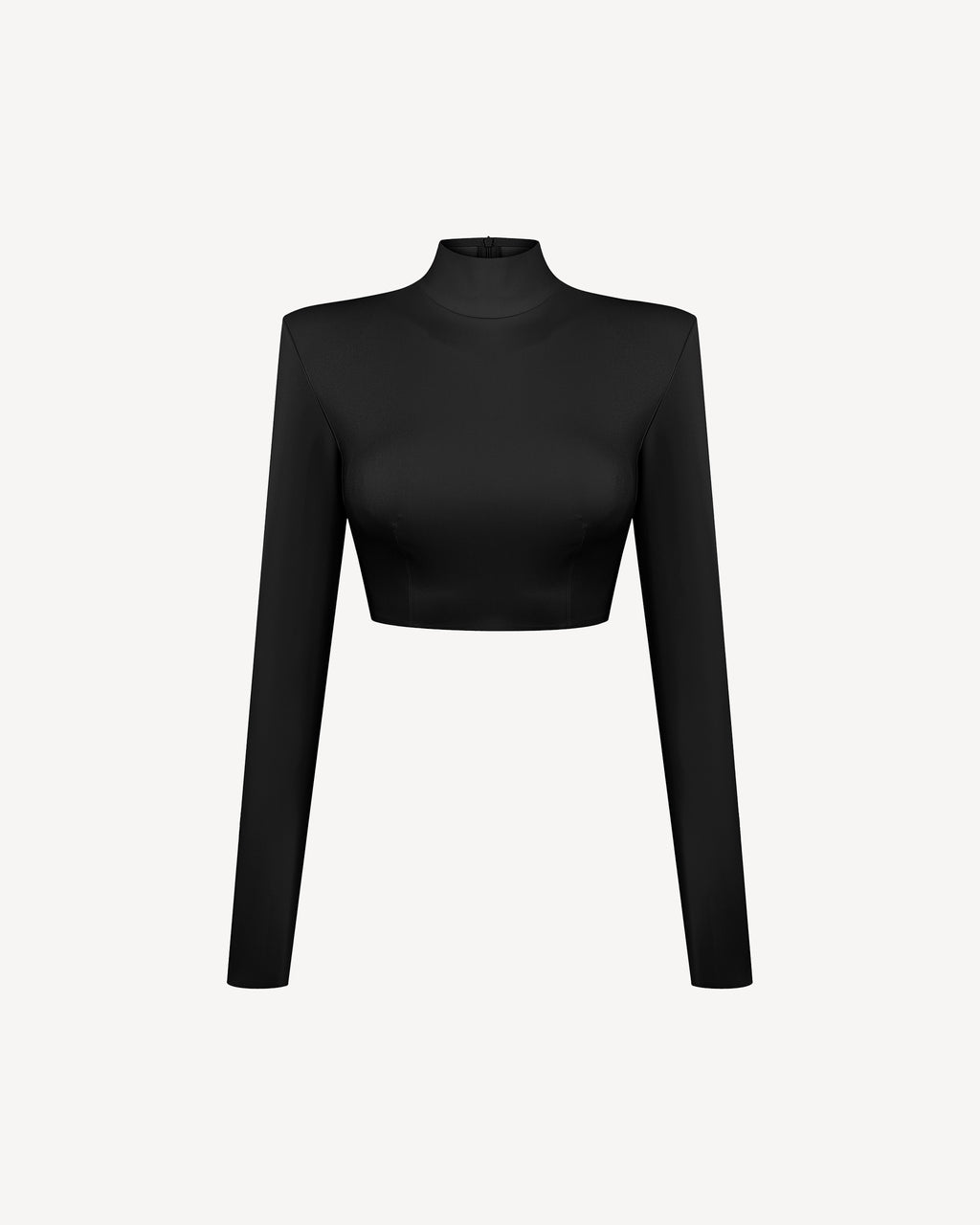 Vegan Leather Cropped Top Black