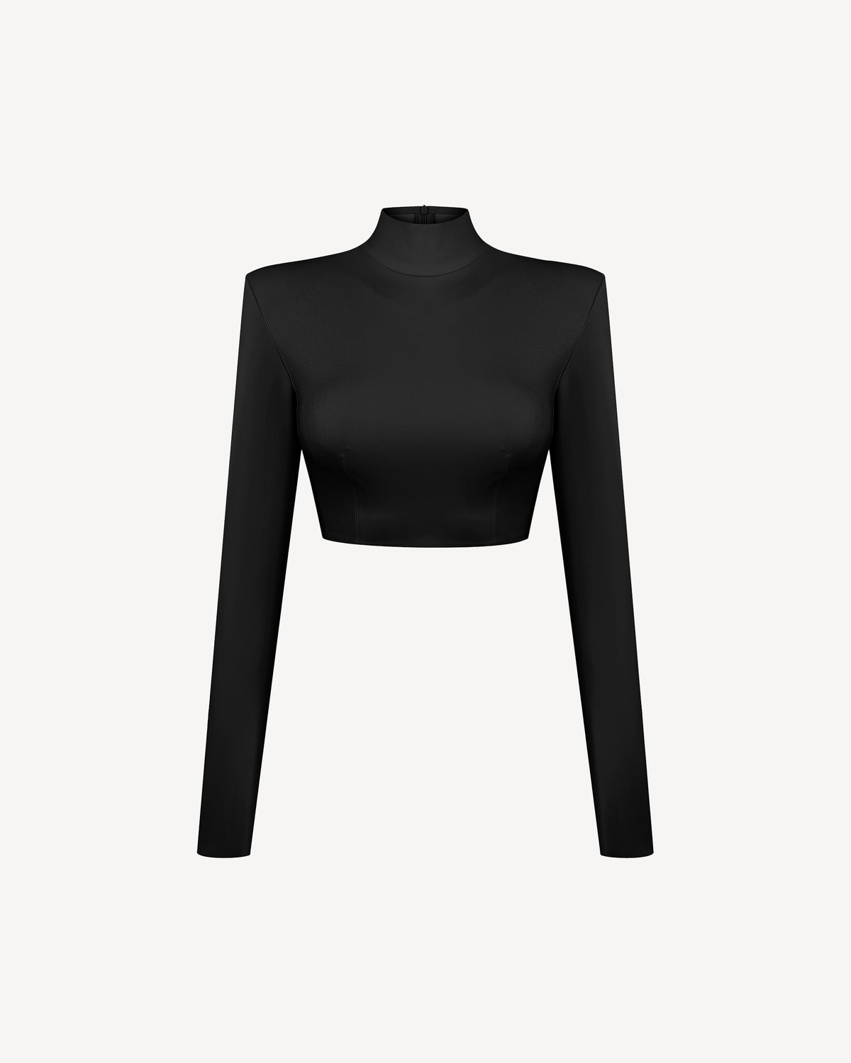 Vegan Leather Cropped Top Black