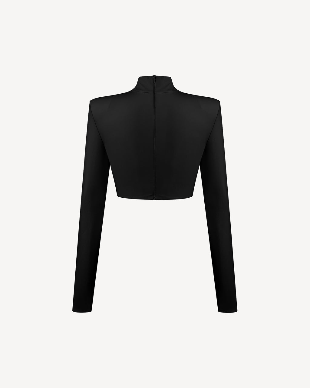 Vegan Leather Cropped Top Black