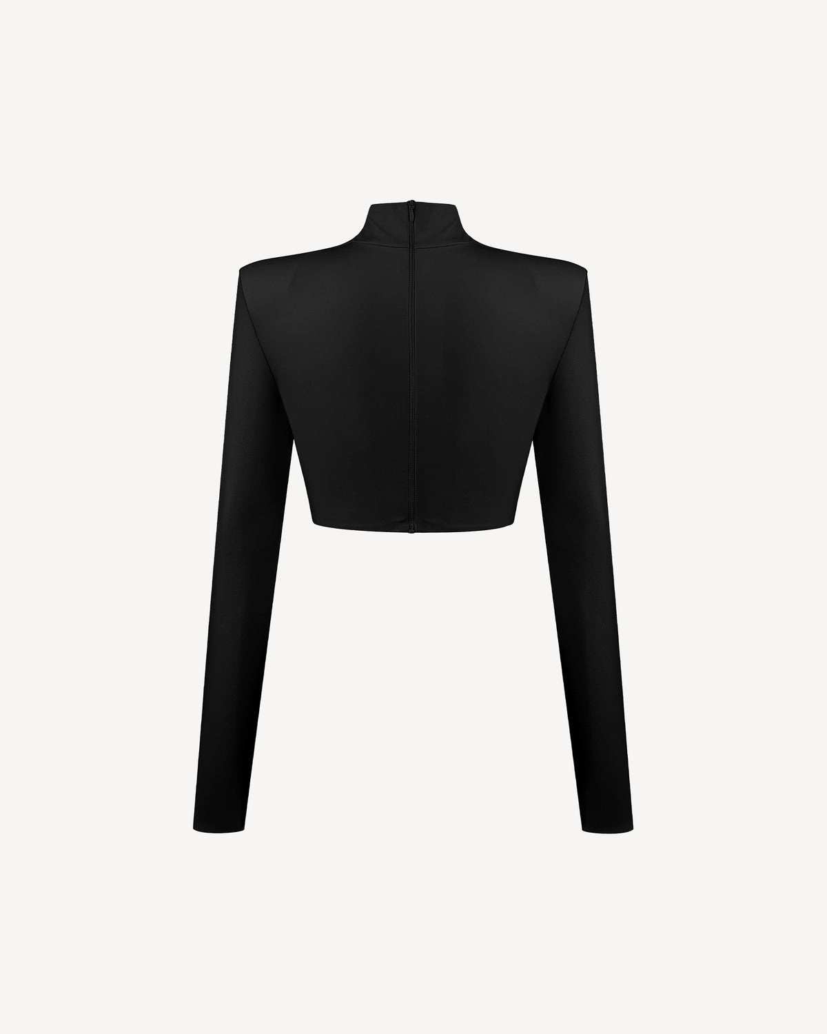 Vegan Leather Cropped Top Black