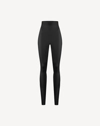 Vegan Leather High-waisted Leggings Black