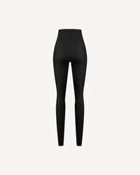 Vegan Leather High-waisted Leggings Black
