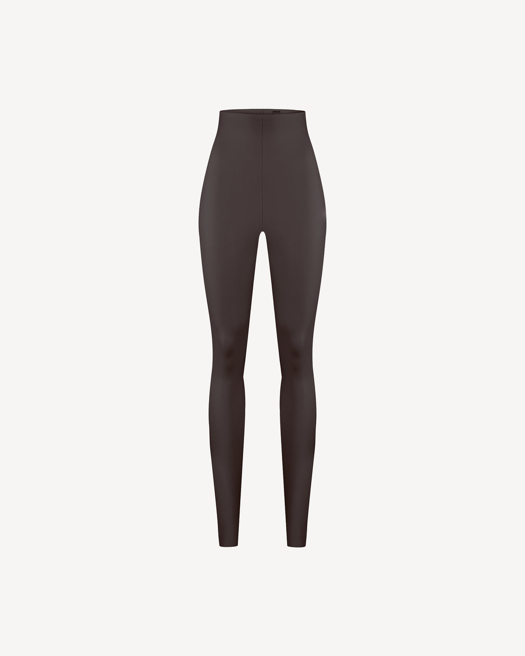Vegan Leather High-waisted Leggings Brown