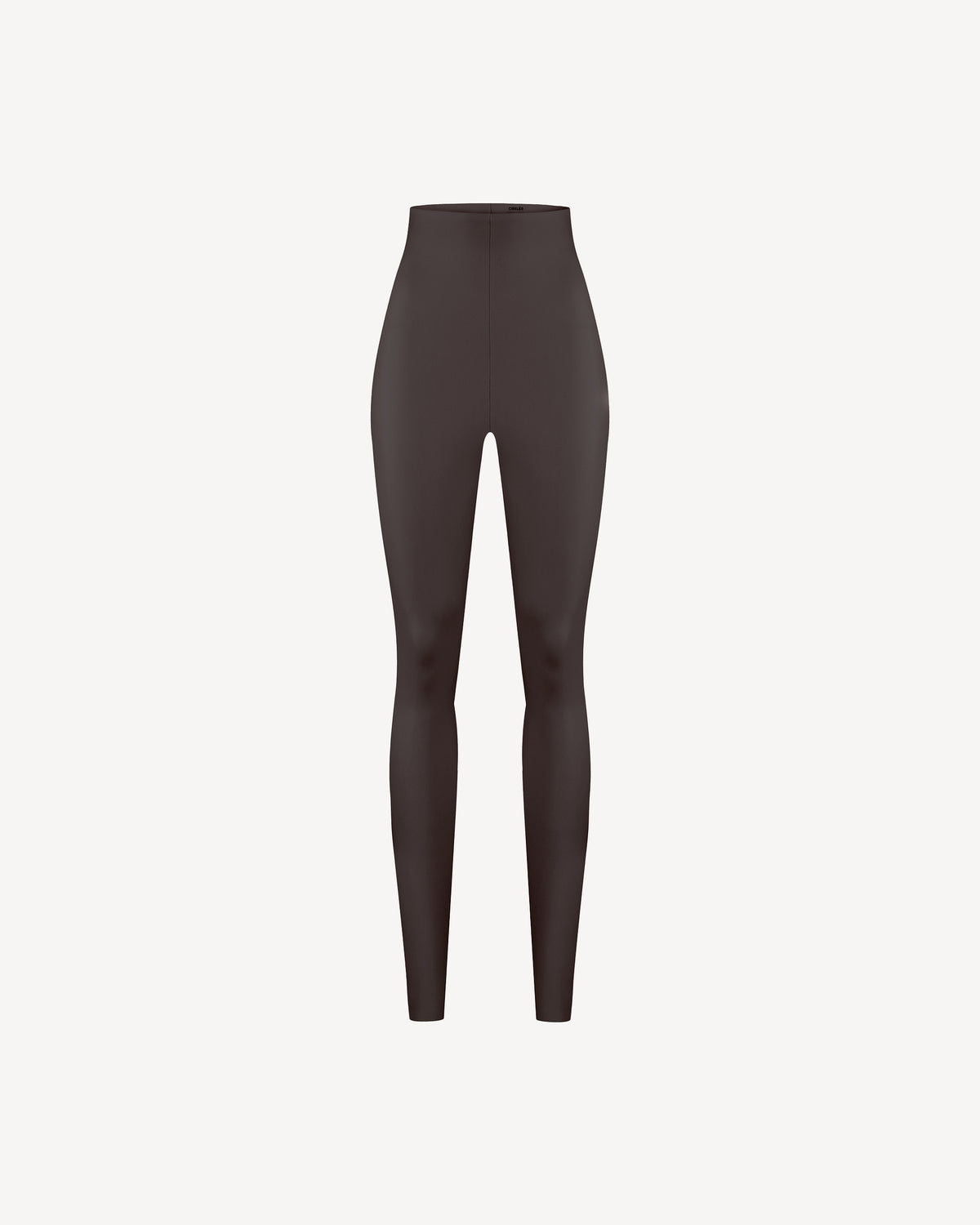 Vegan Leather High-waisted Leggings Brown