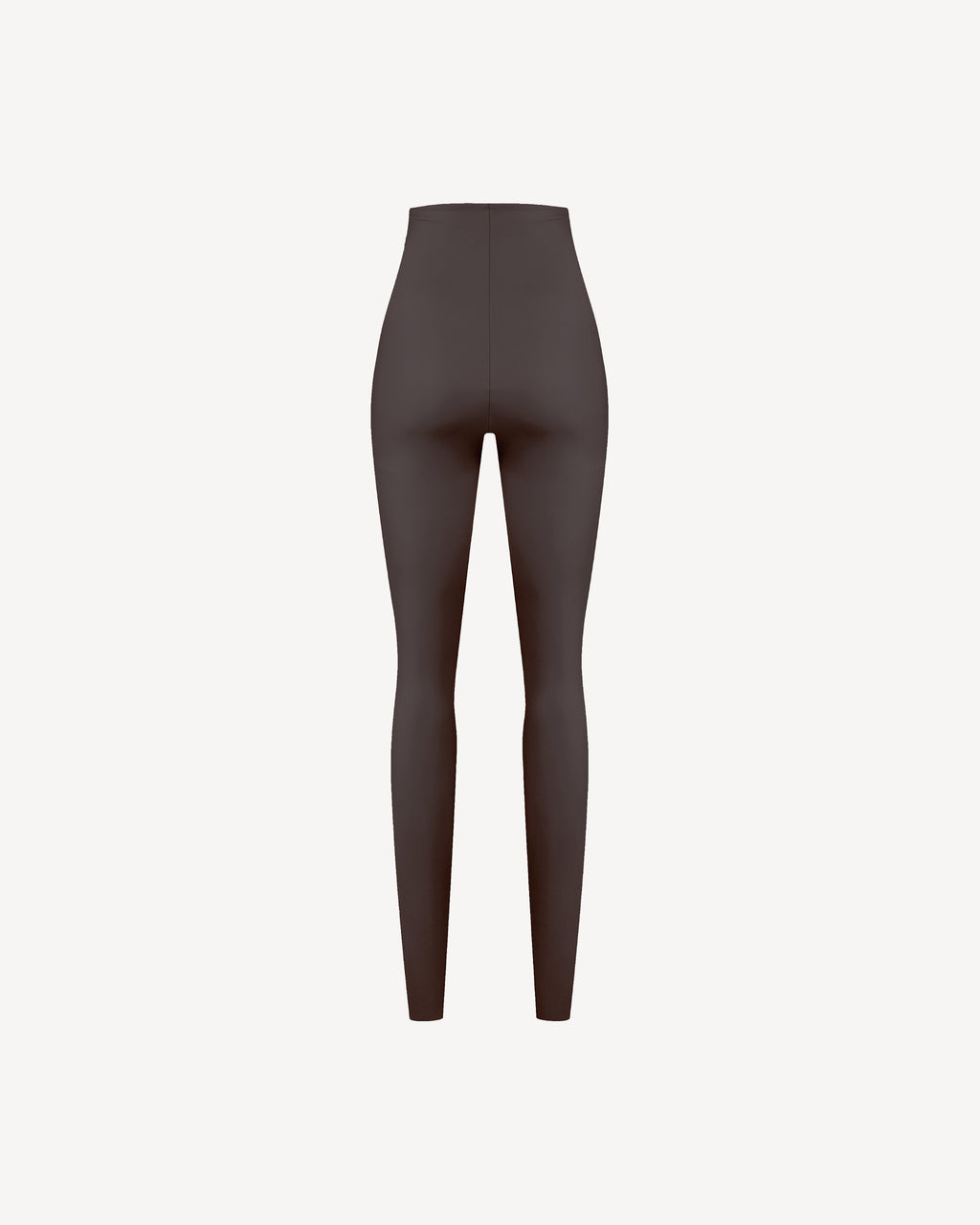 Vegan Leather High-waisted Leggings Brown