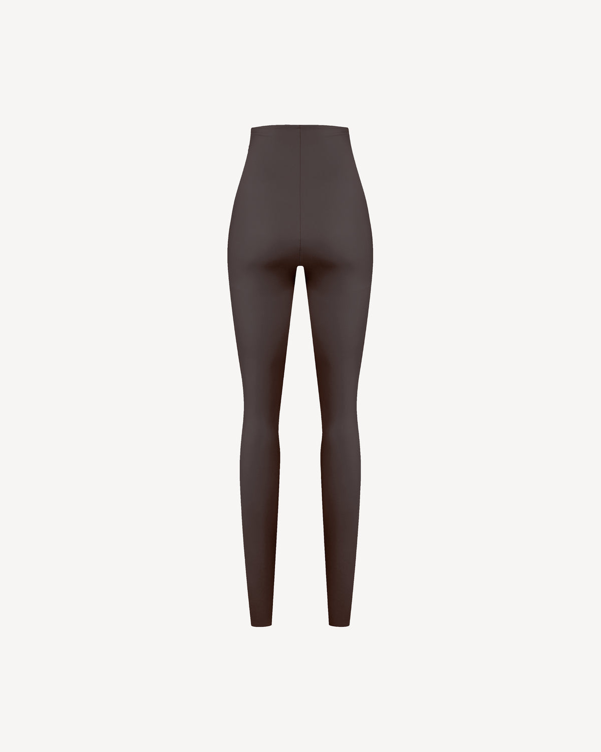 Vegan Leather High-waisted Leggings Brown