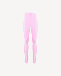 Vegan Leather High-waisted Leggings Pale Pink