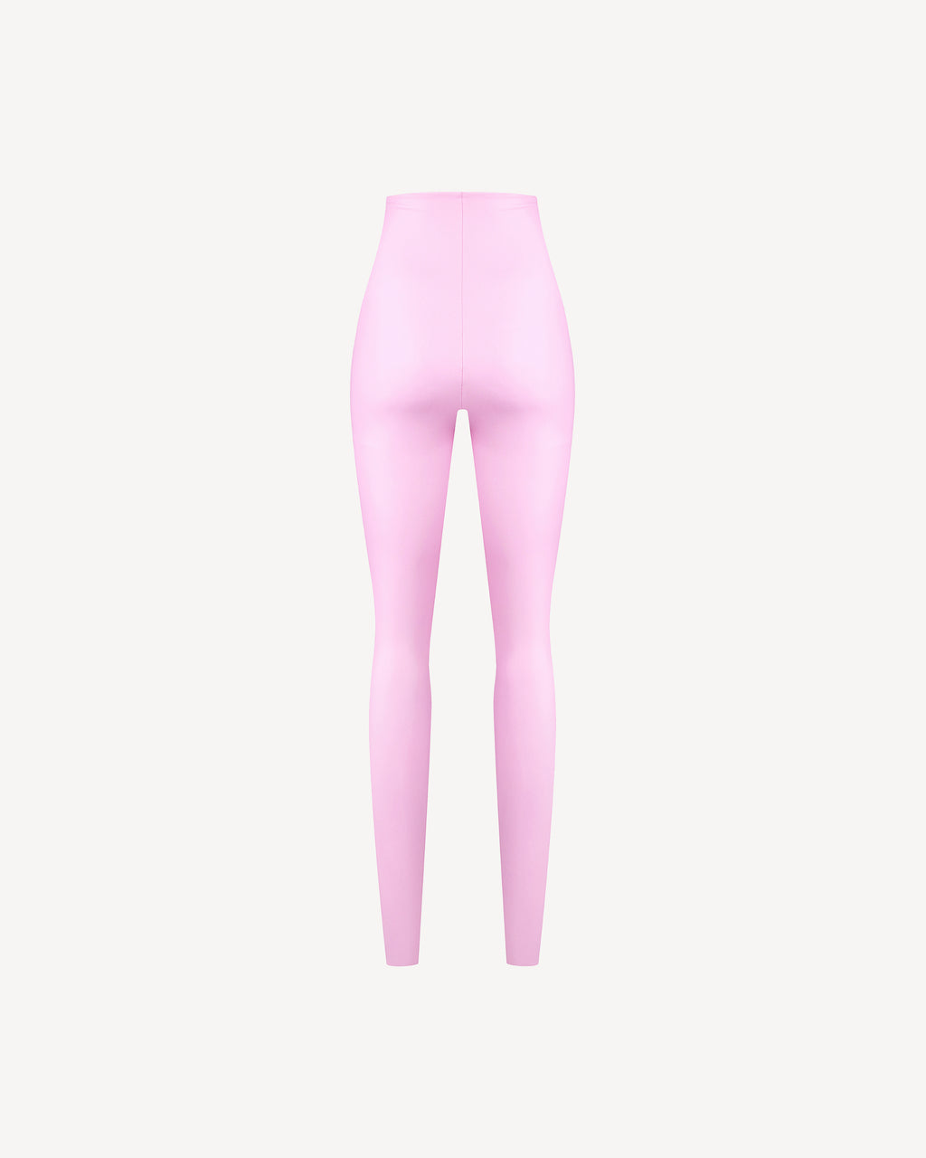 Vegan Leather High-waisted Leggings Pale Pink