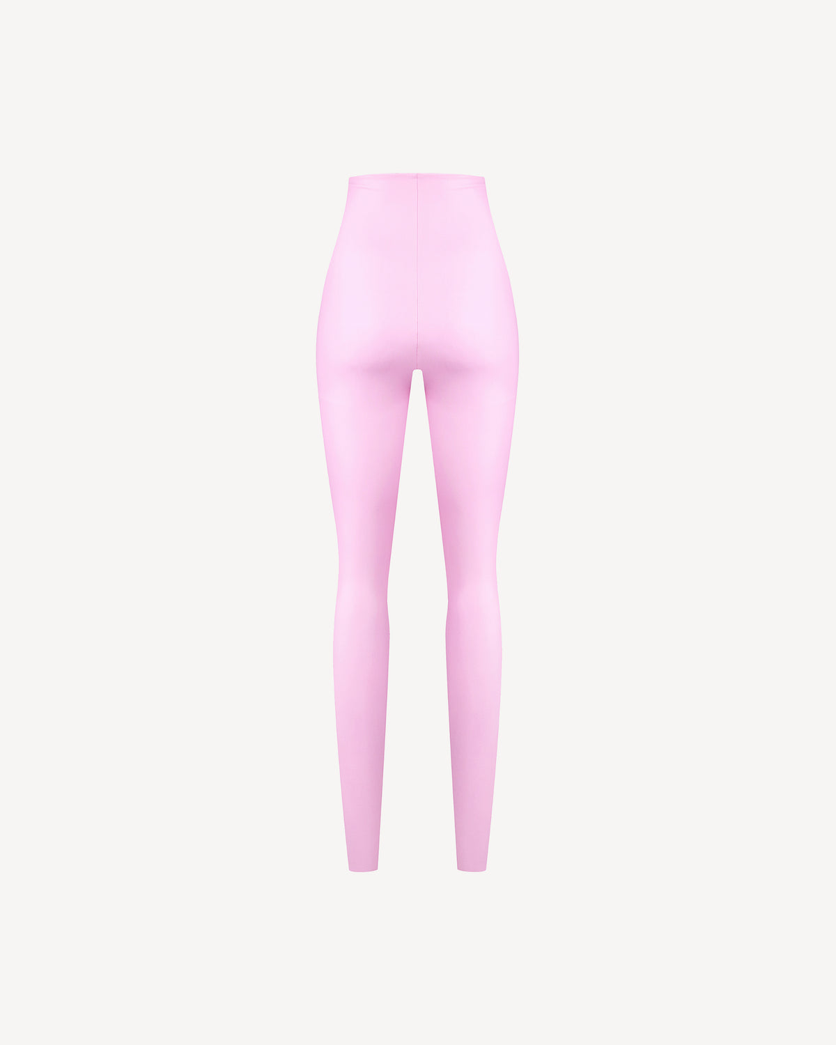 Vegan Leather High-waisted Leggings Pale Pink