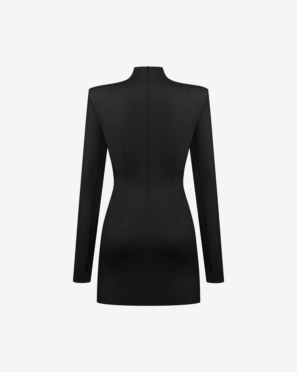 Vegan Leather Hourglass Mini Dress Black