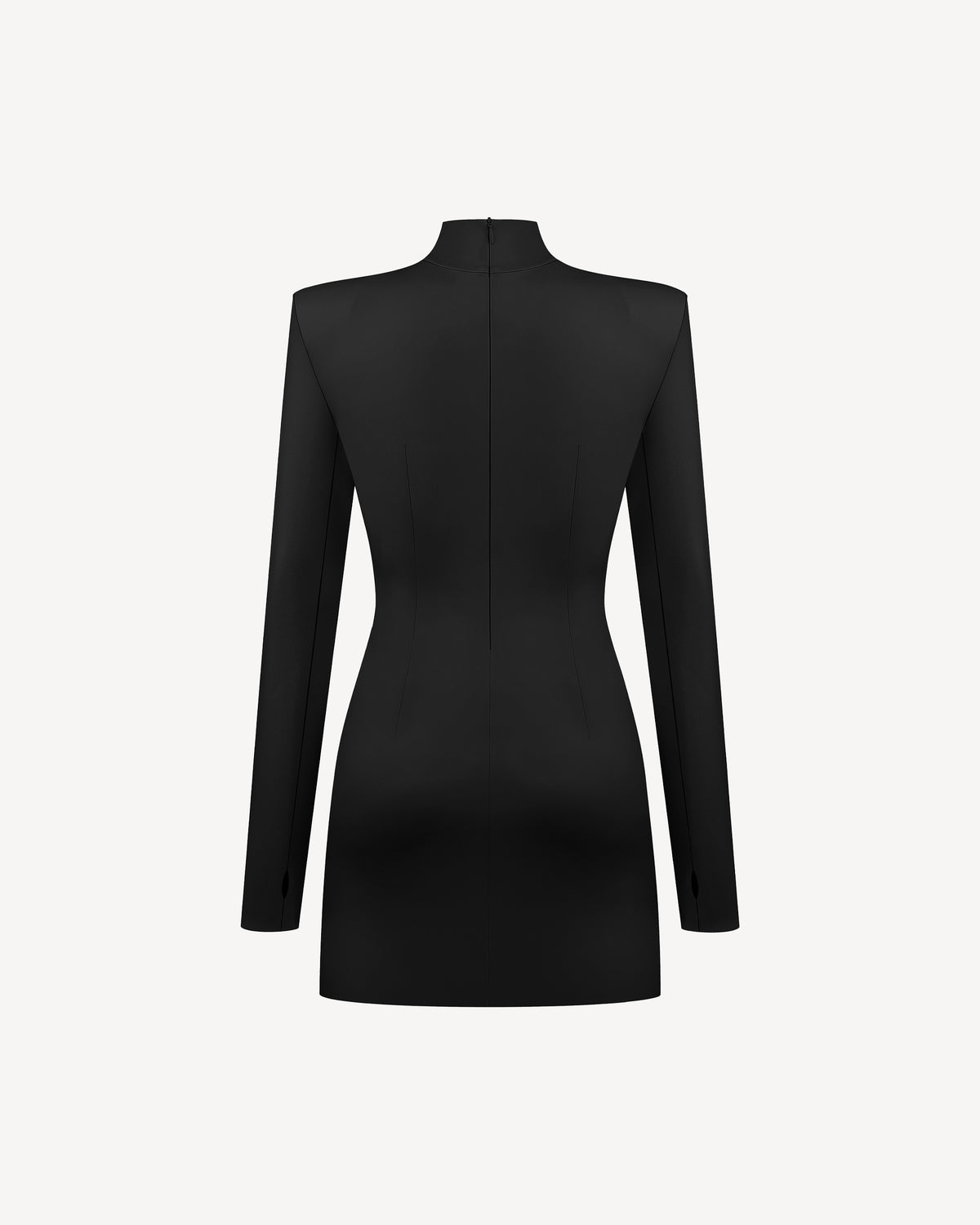 Vegan Leather Hourglass Mini Dress Black