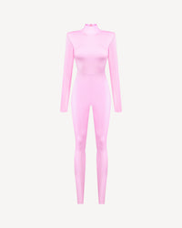 Vegan Leather Iconic Jumpsuit Pale Pink