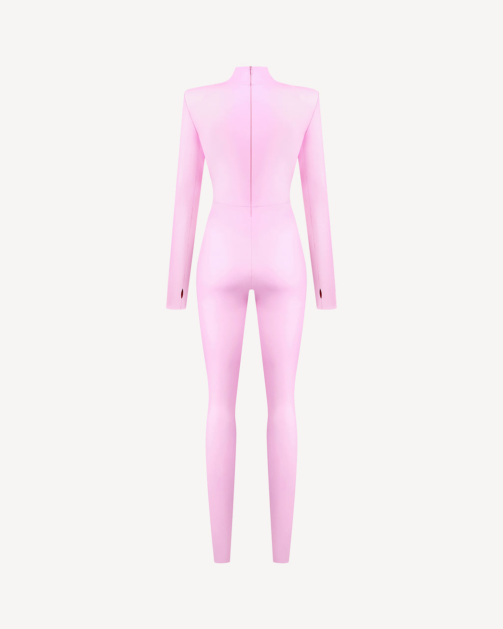 Vegan Leather Iconic Jumpsuit Pale Pink