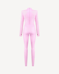 Vegan Leather Iconic Jumpsuit Pale Pink