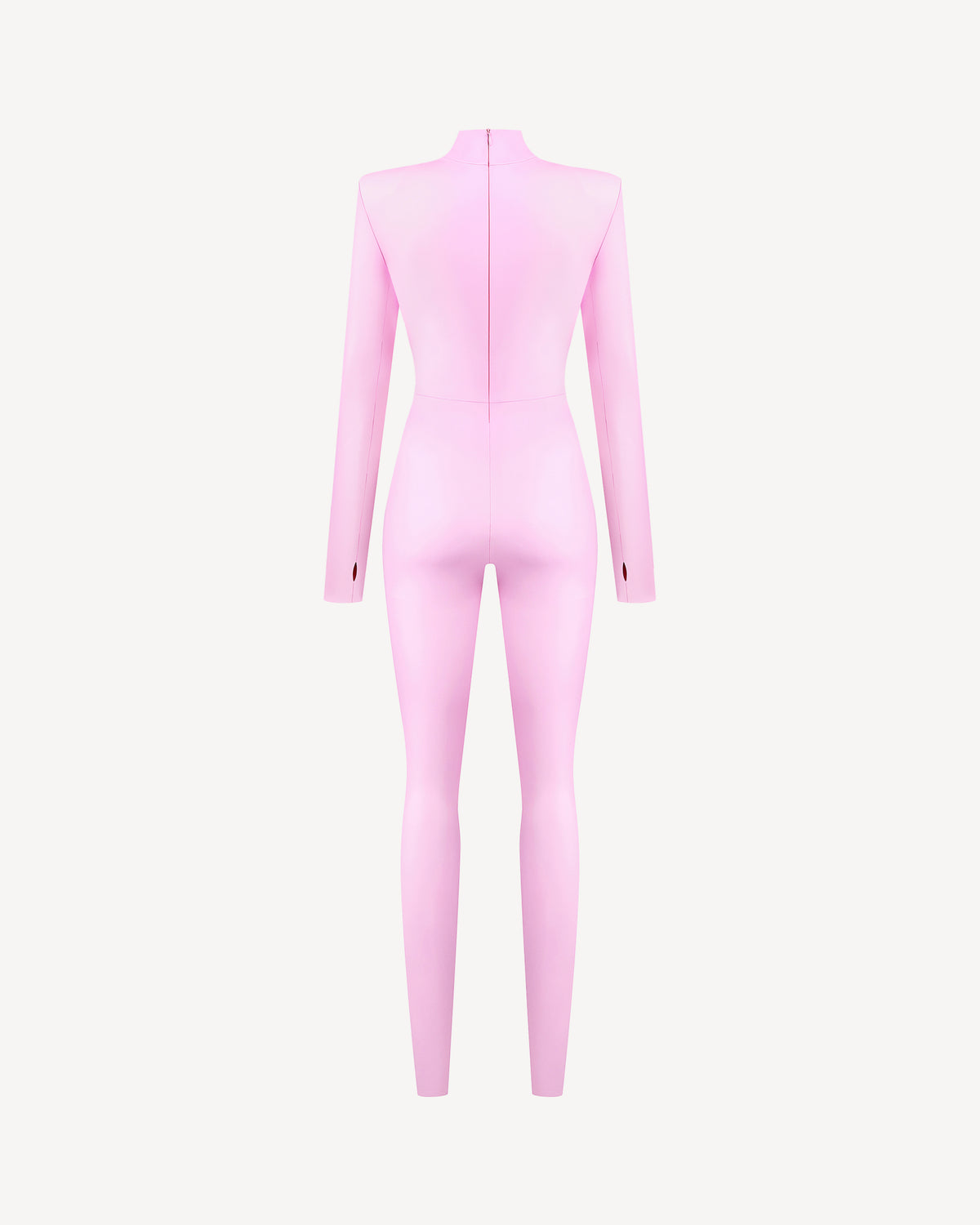 Vegan Leather Iconic Jumpsuit Pale Pink
