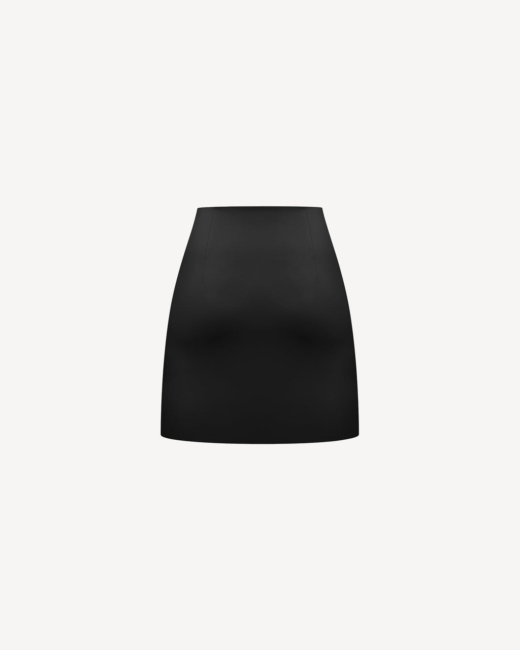 Vegan Leather Mini Skirt Black