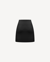 Vegan Leather Mini Skirt Black