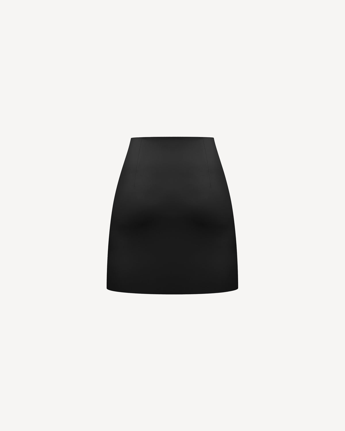 Vegan Leather Mini Skirt Black