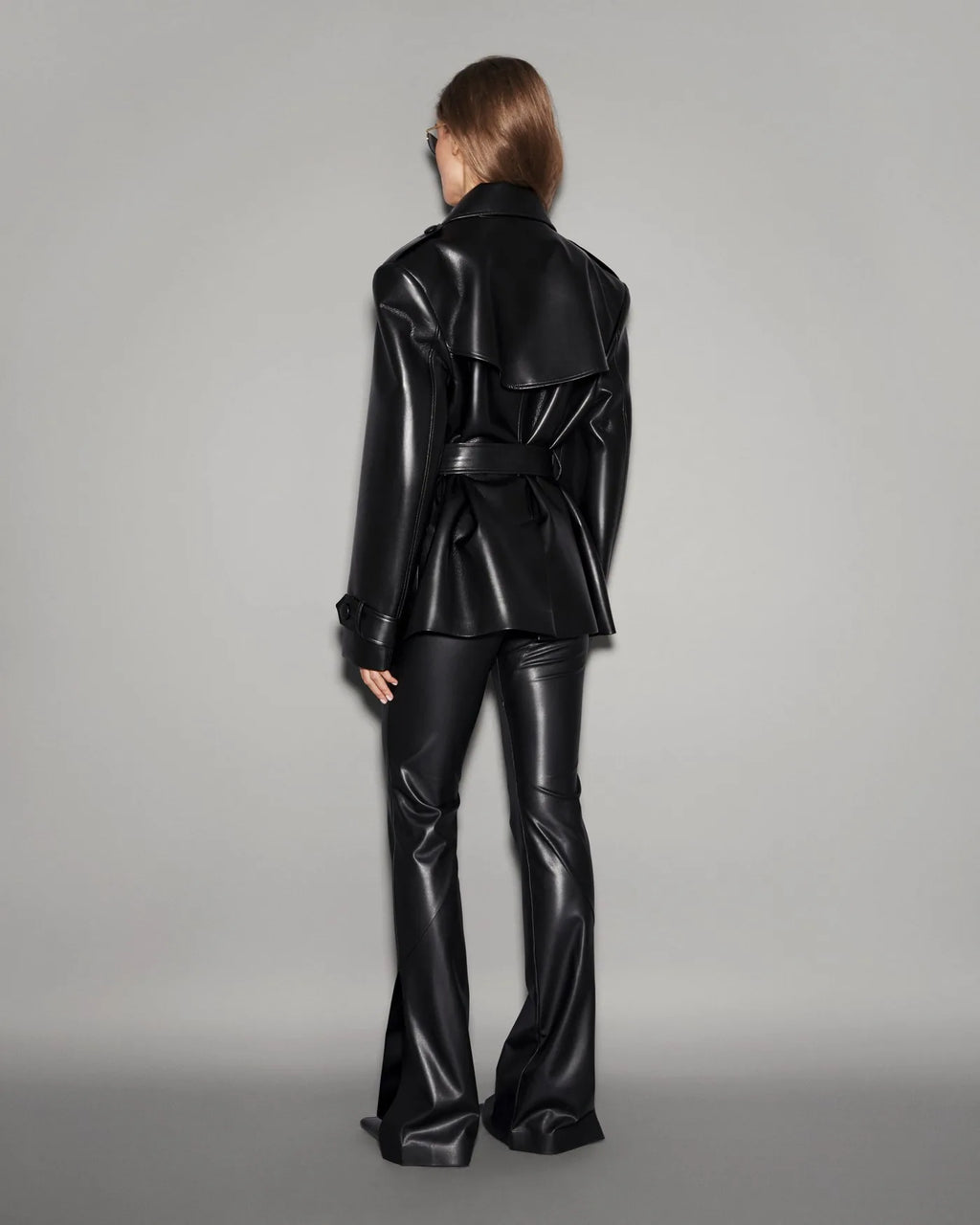 Short Oversized Trench Black